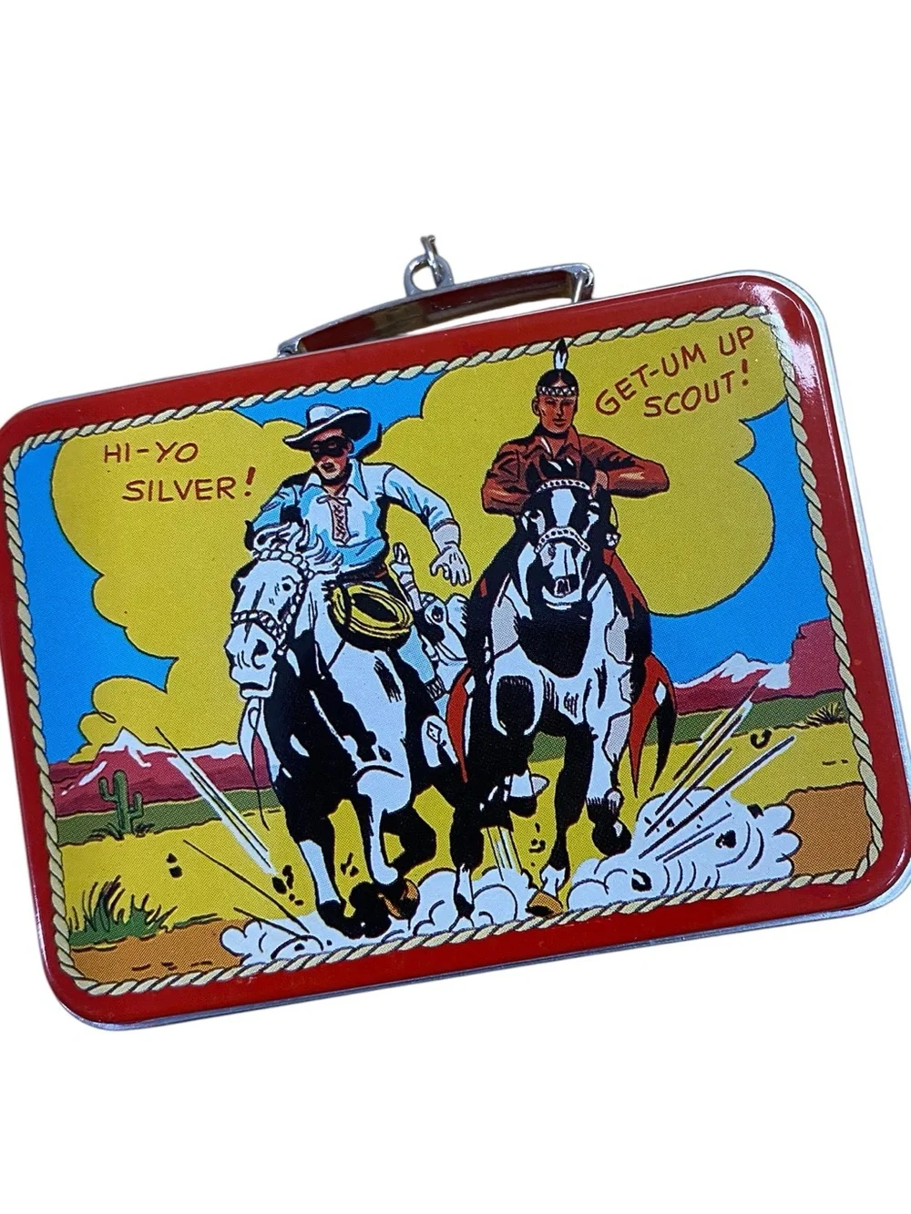 Hallmark 1997 Lone Ranger Lunchbox Ornament